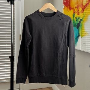 Distressed sweatshirt